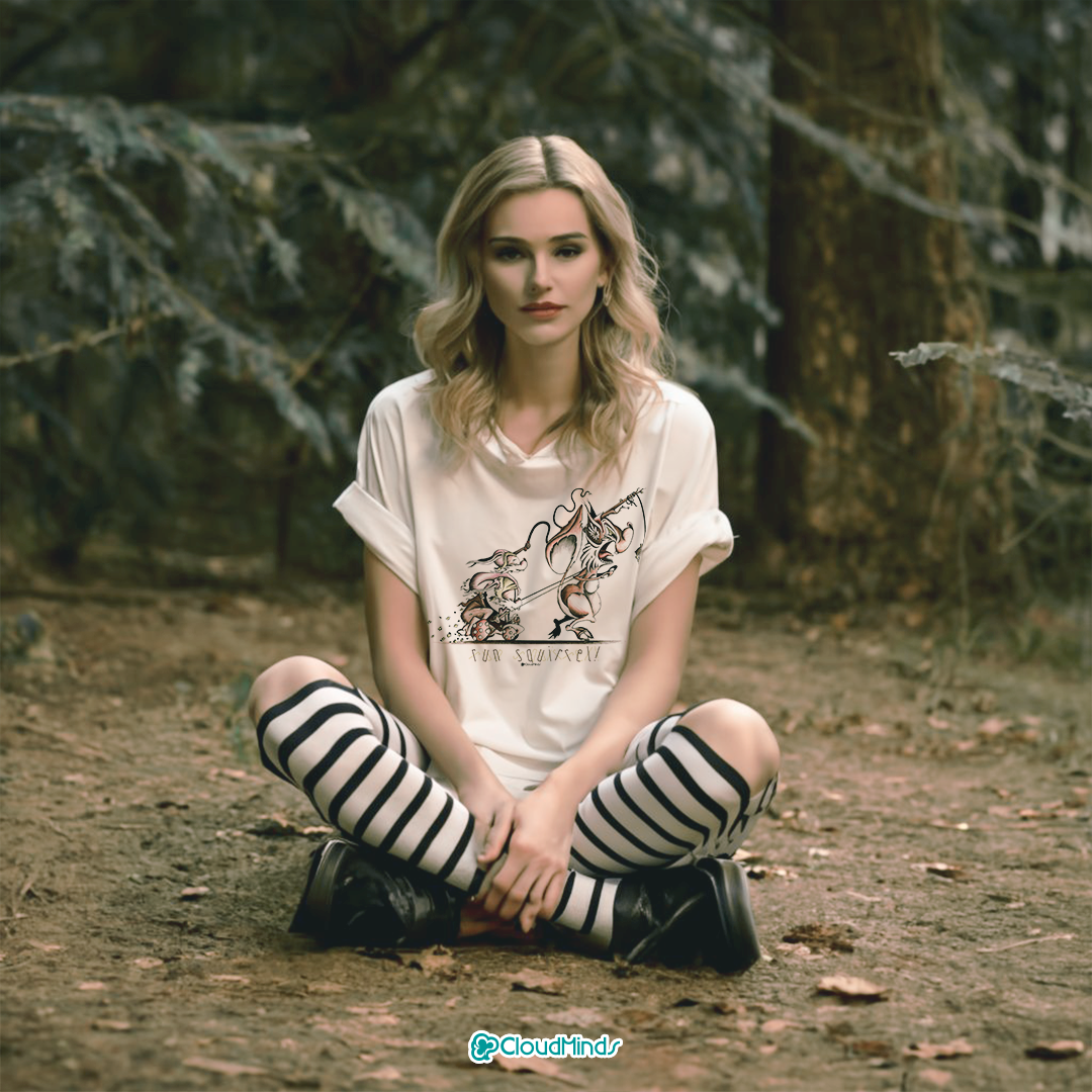 Koszulka Run Squirrel! | Regular Unisex - obrazek 5